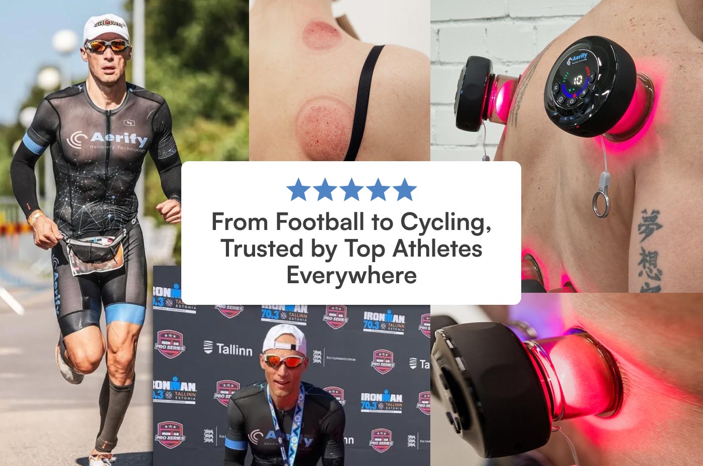 Aerify Dynamic Cupping Red Light Therapy Device close-up.