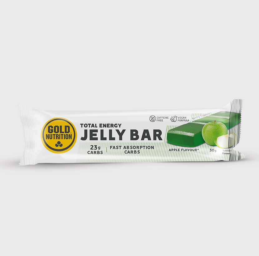 GoldNutrition Jelly Bar fruit-flavoured pieces in clear container