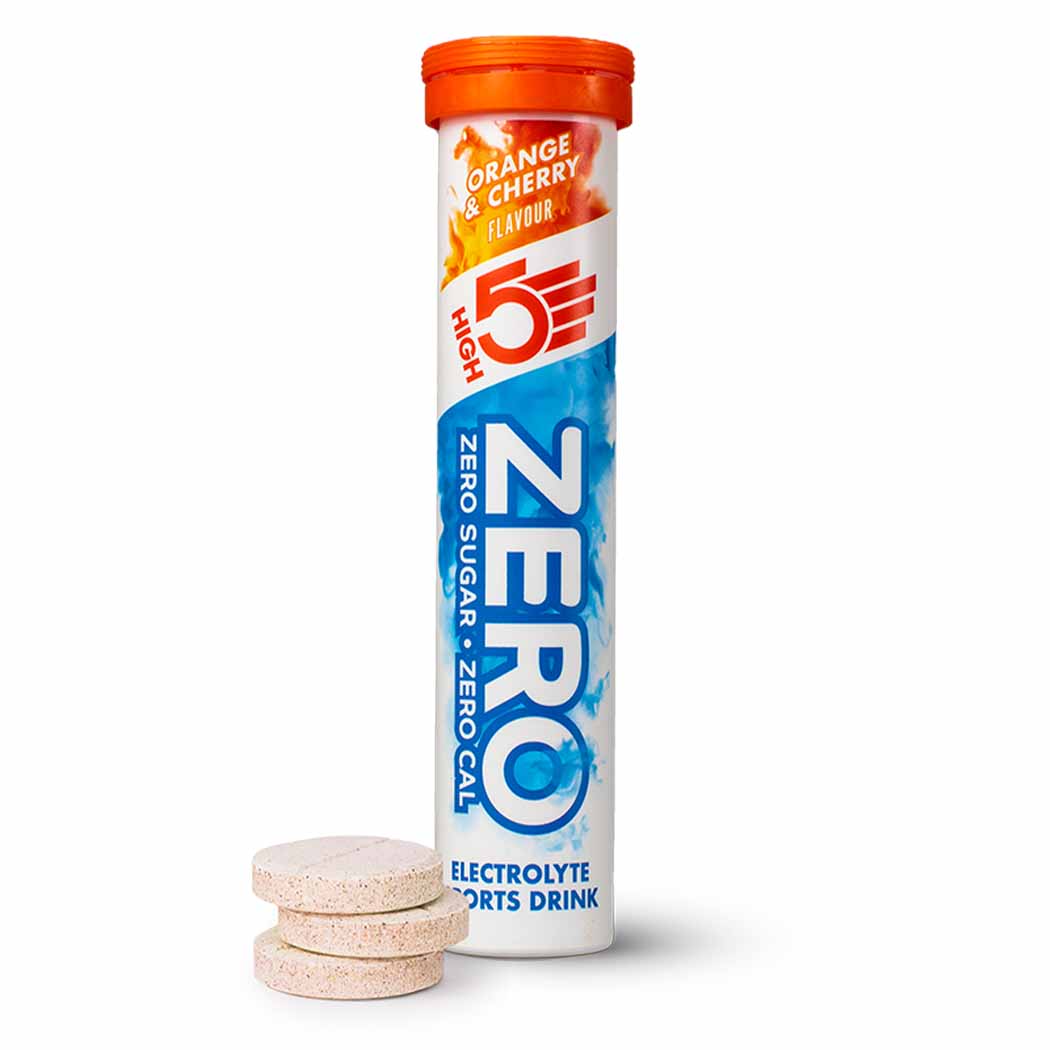 HIGH5 ZERO Citrus electrolyte tablets tube with label and flavour artwork