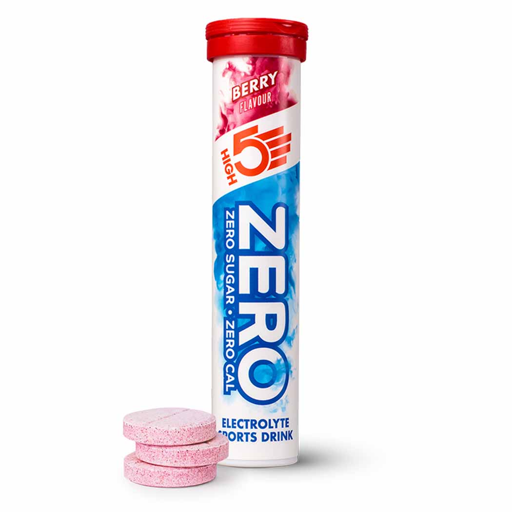 HIGH5 ZERO Citrus electrolyte tablet tube with product label view