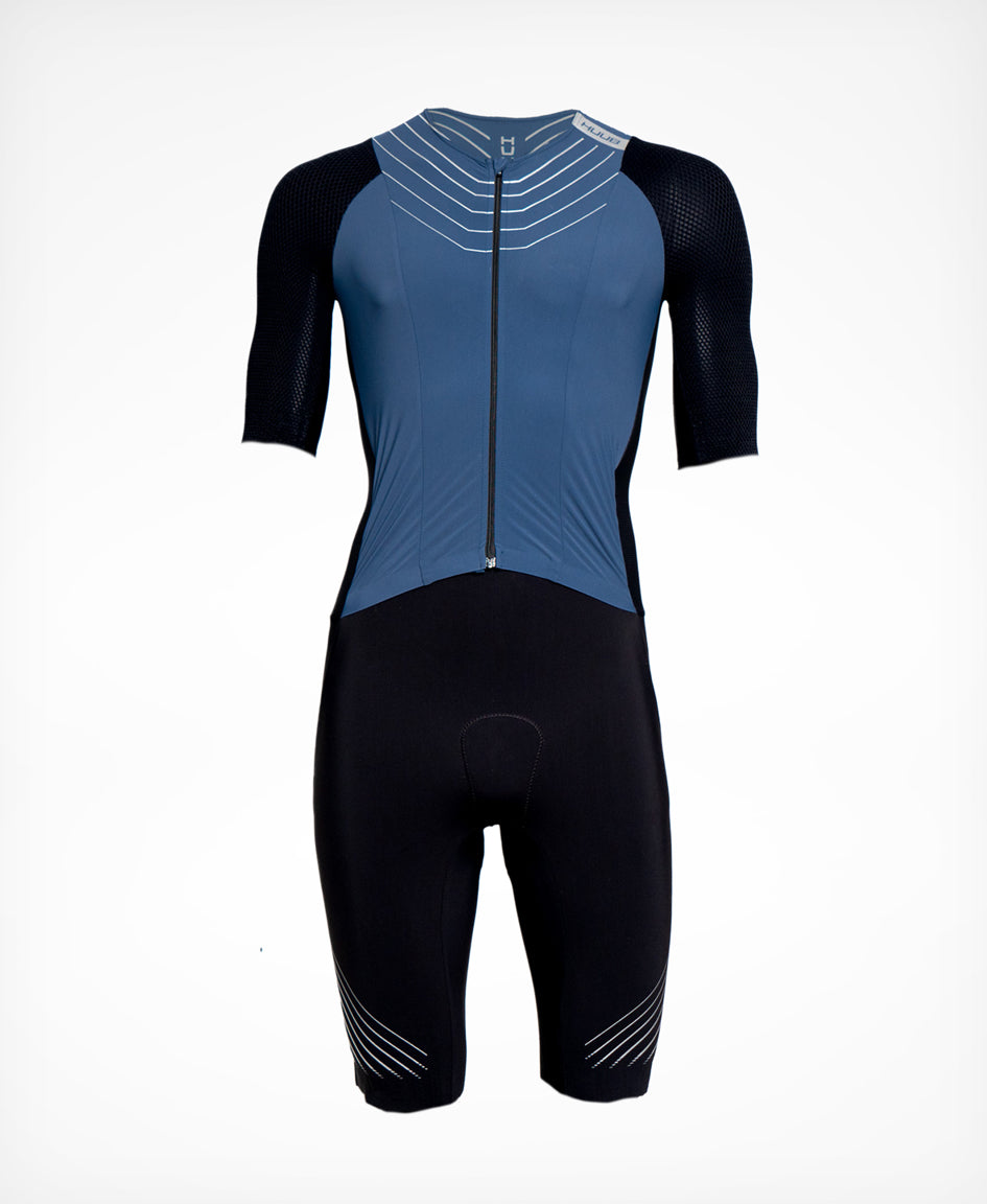 HUUB Pinnacle men's tri suit Clay colour rear view