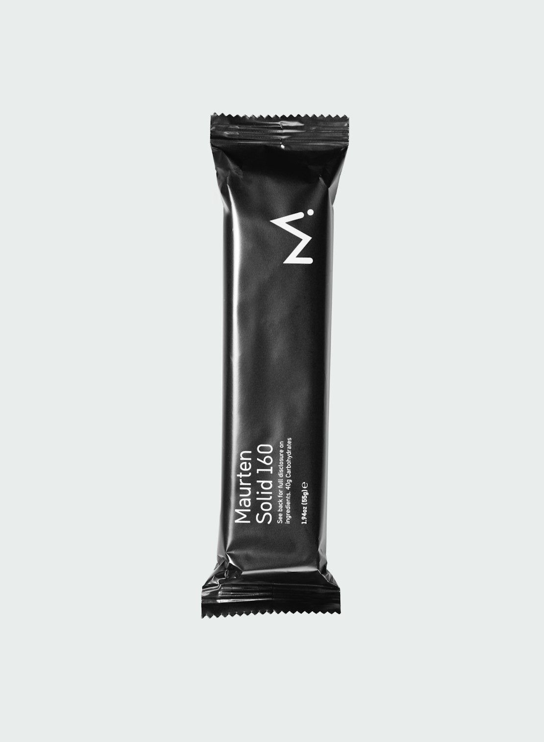 Maurten Solid 160 endurance oat rice bar, box of 12, 40g carbs per chewable bar for athletes
