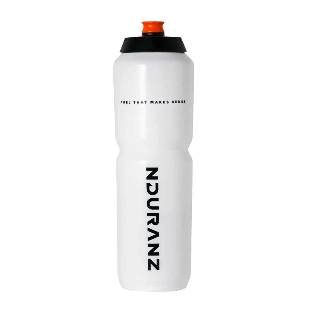 Nduranz 550ml sports bottle with a transparent body and blue sports cap, designed for hydration during exercise.