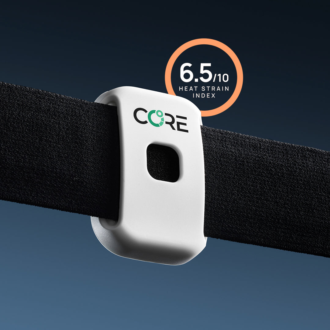 CORE 2 thermal sensor for hot-weather race preparation