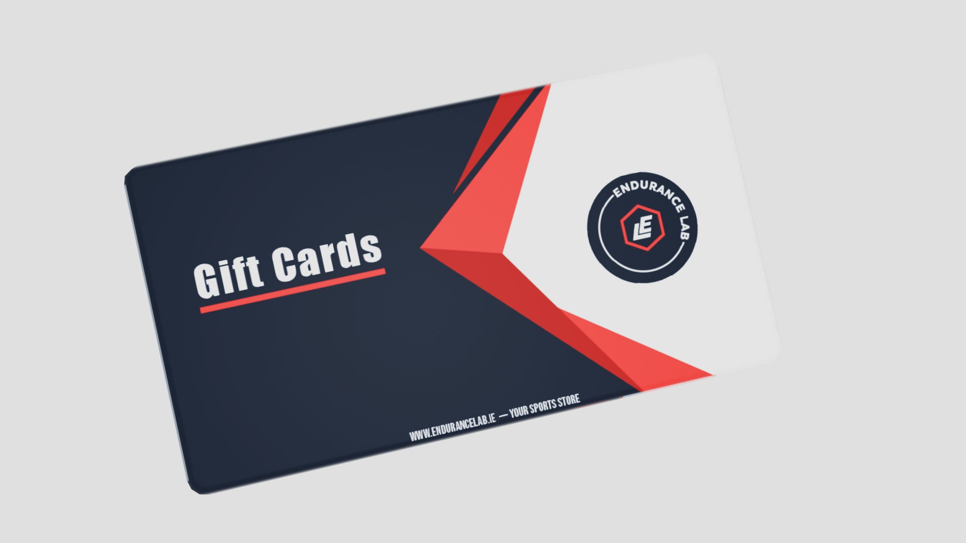 Endurance Lab Fuel Membership gift card featuring the Endurance Lab logo and branding on a sleek background.