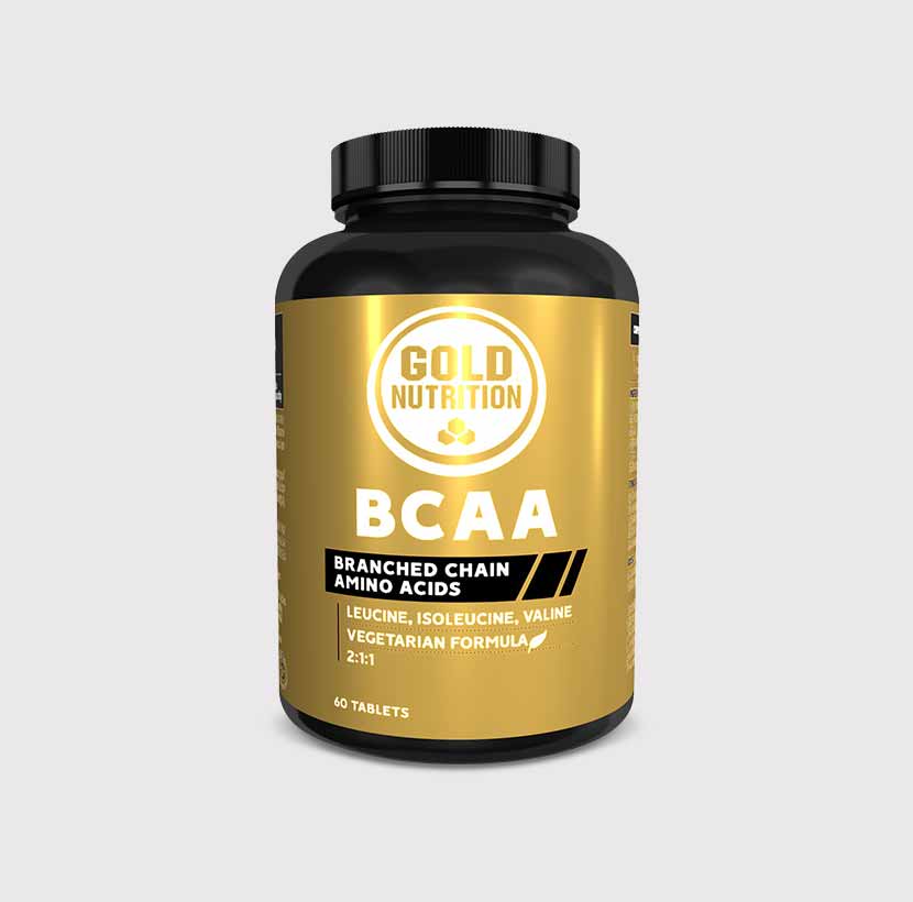 GoldNutrition BCAA Tablets 180-tab supplement bottle showing the front label.