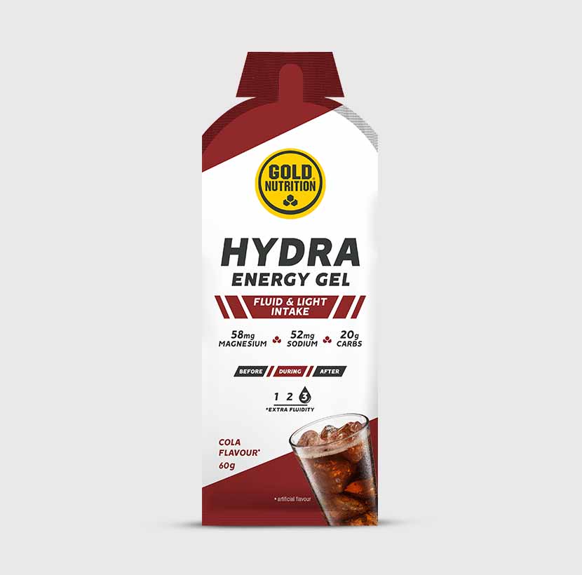 GoldNutrition Hydra Gel Raspberry fluid energy gel packet view
