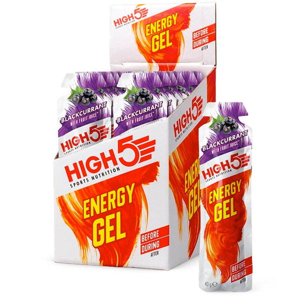HIGH5 Energy Gel single-serve Blackcurrant sachet for endurance fuelling