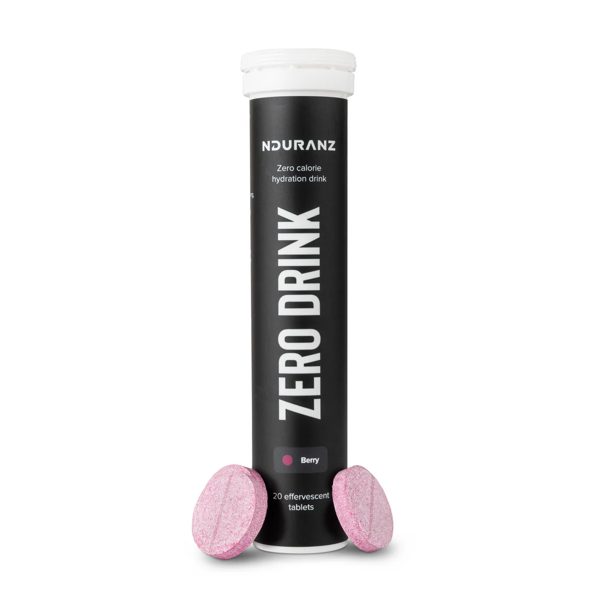 Nduranz Zero Drink Citrus electrolyte tablets tube packaging view