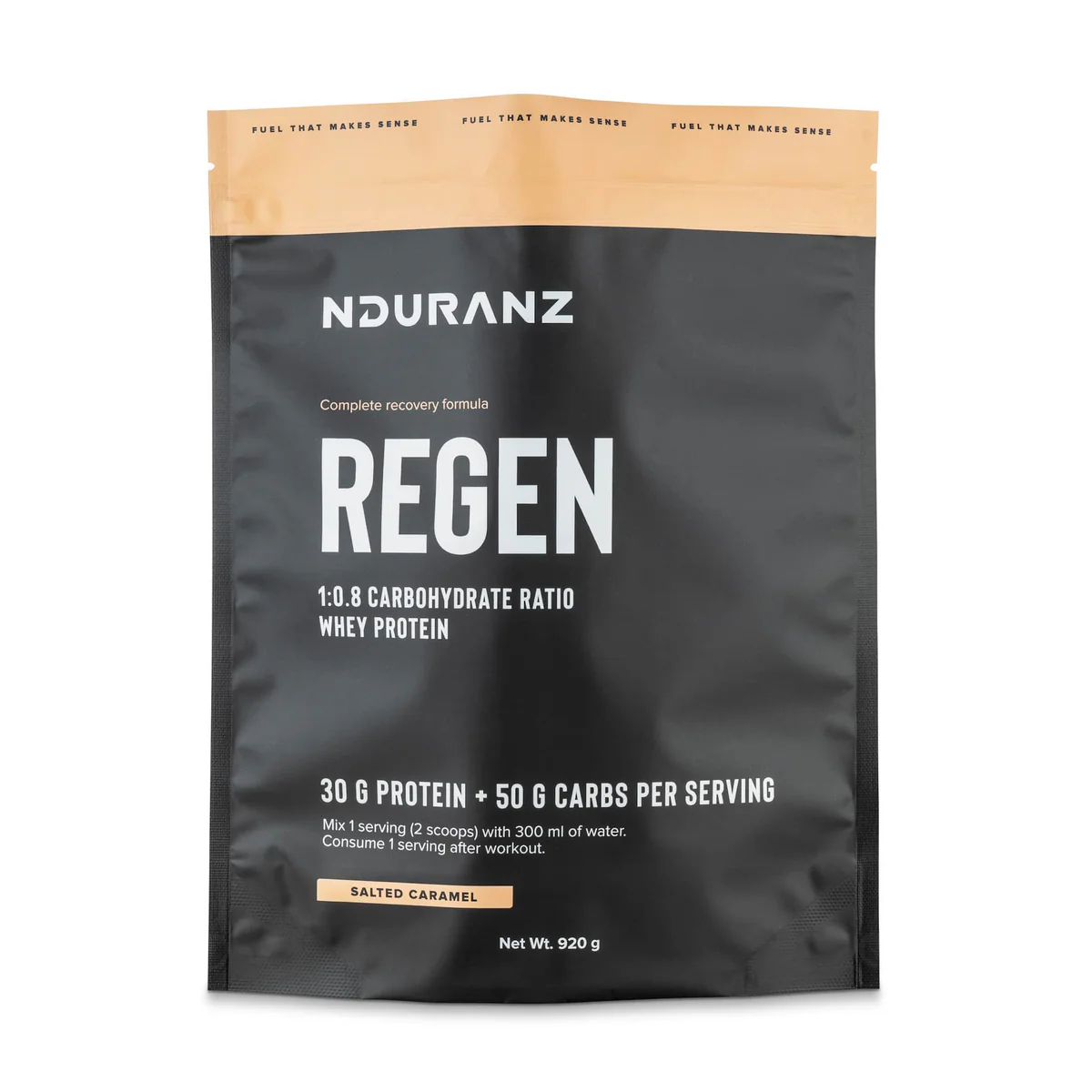 Nduranz Regen Recovery Drink Powder Hazelnut product image.