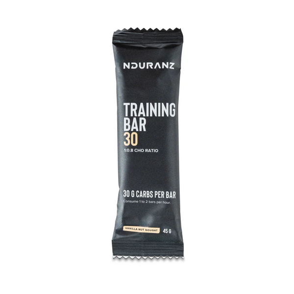 Nduranz Training Bar 30g Vanilla Nut Nougat single-serve packet front view