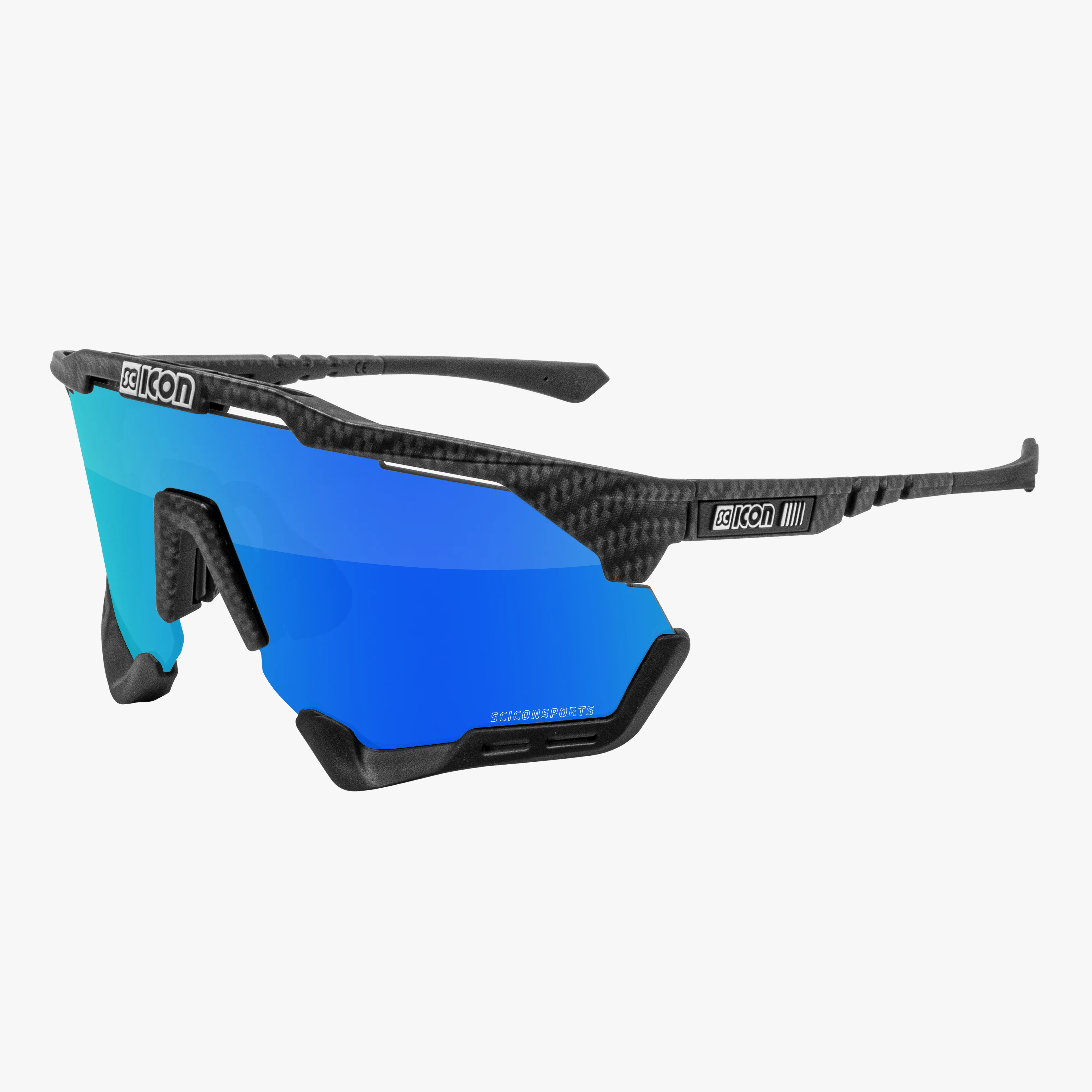 Scicon AeroShade XL high-performance sport sunglasses with aerodynamic design and tinted lenses for active outdoor use.