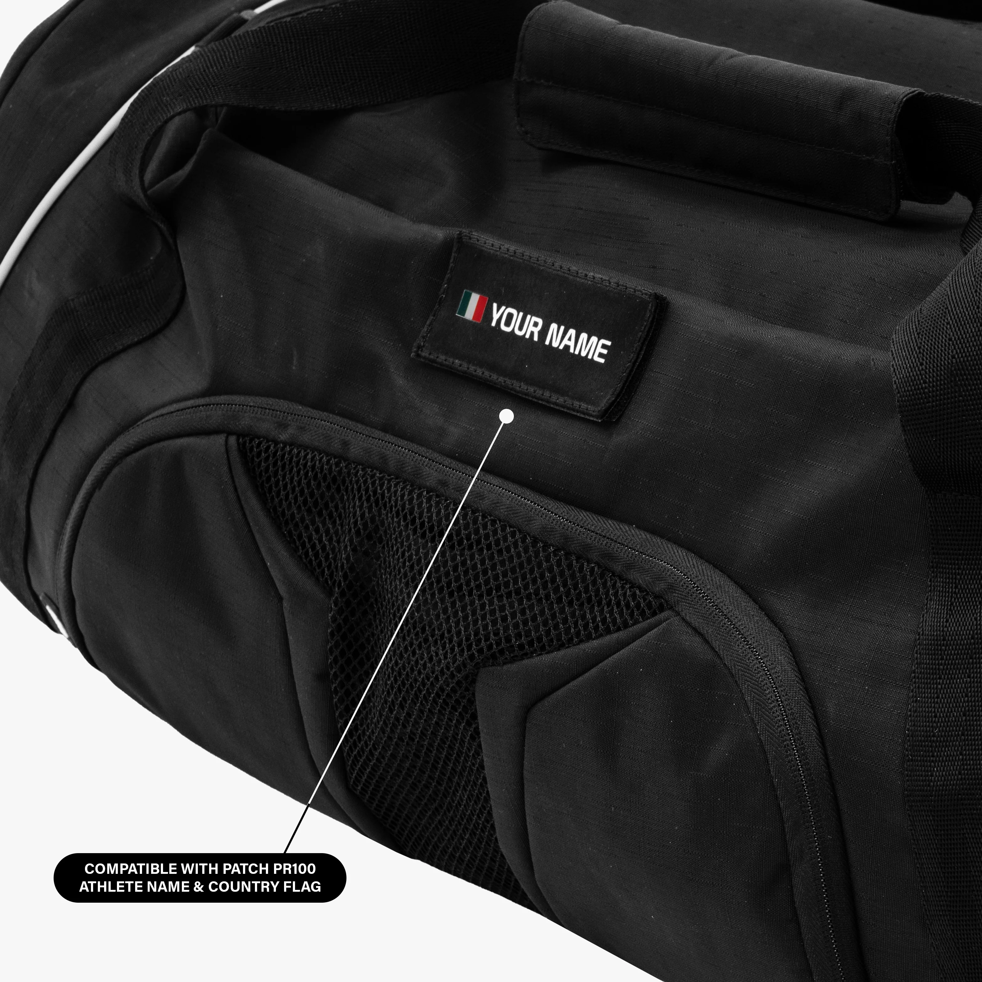 Scicon 50L duffel bag with durable fabric, adjustable shoulder strap, and spacious main compartment for travel or gym use.