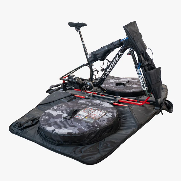 Scicon Aerocomfort MTB mountain bike travel bag with padded protection and sturdy wheels for easy transport