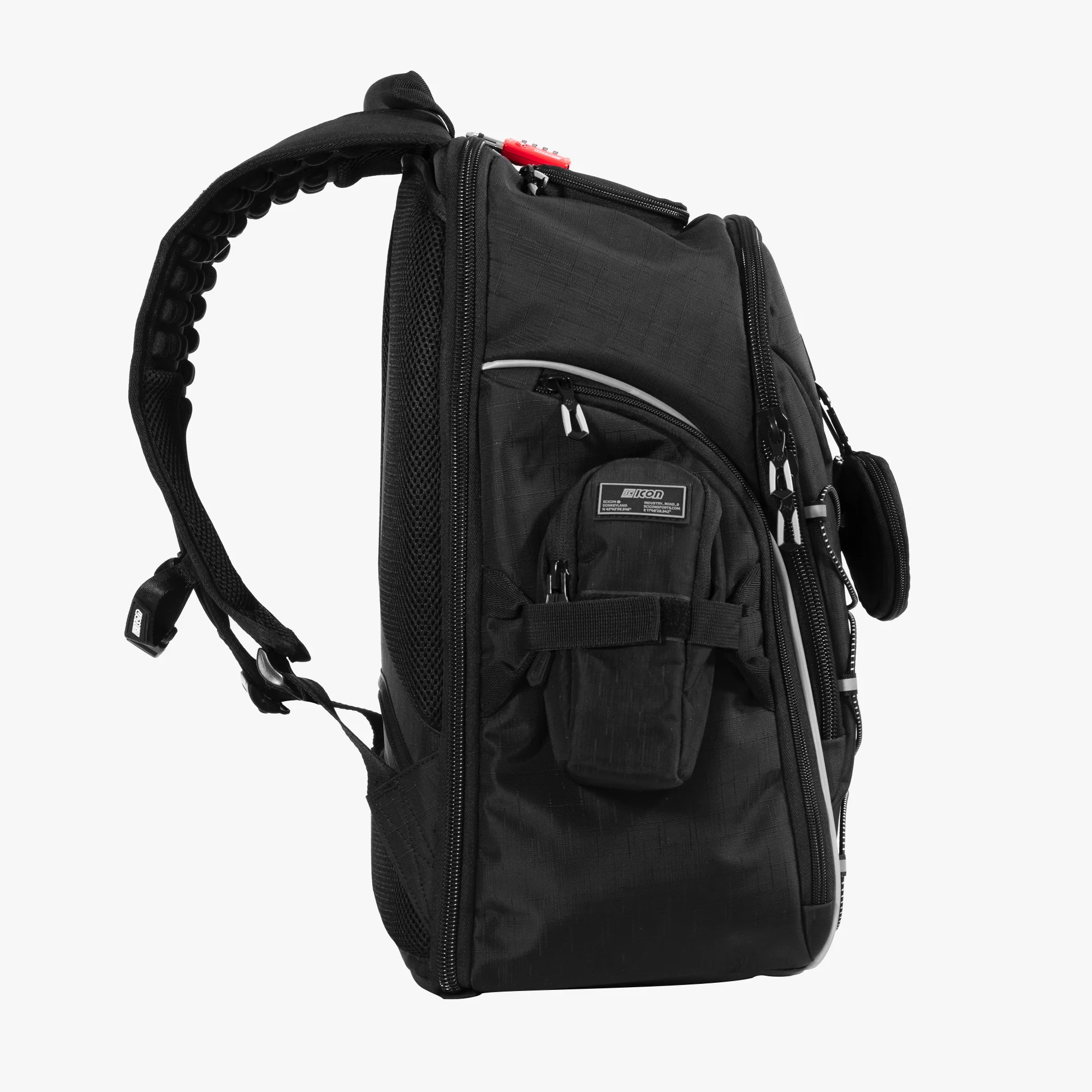 Scicon Premium Backpack 35L with multiple compartments, padded straps, and durable design for travel and daily use.