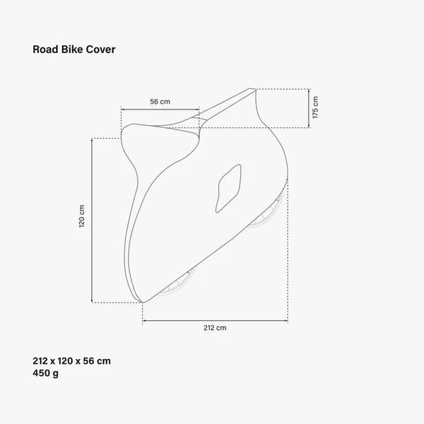 Capa protetora impermeável para bicicletas de estrada