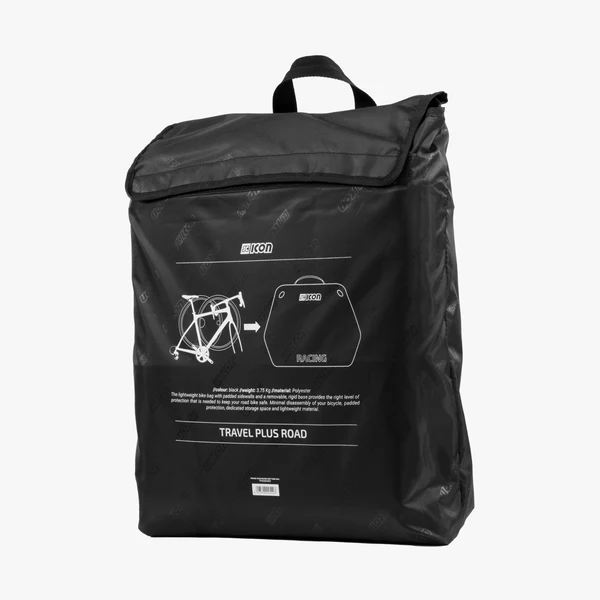 Scicon Soft Bike Travel Bag Travel Plus with padded interior and sturdy handle for secure bike transport.