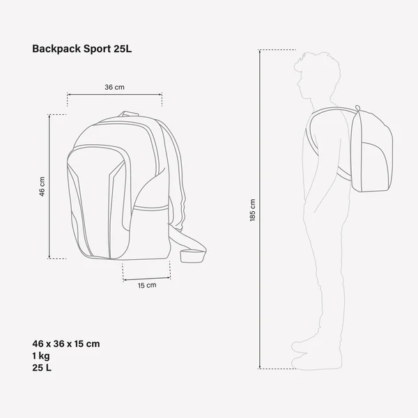 Mochila desportiva 25L