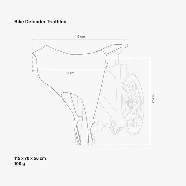 Protetor de bicicleta de triatlo