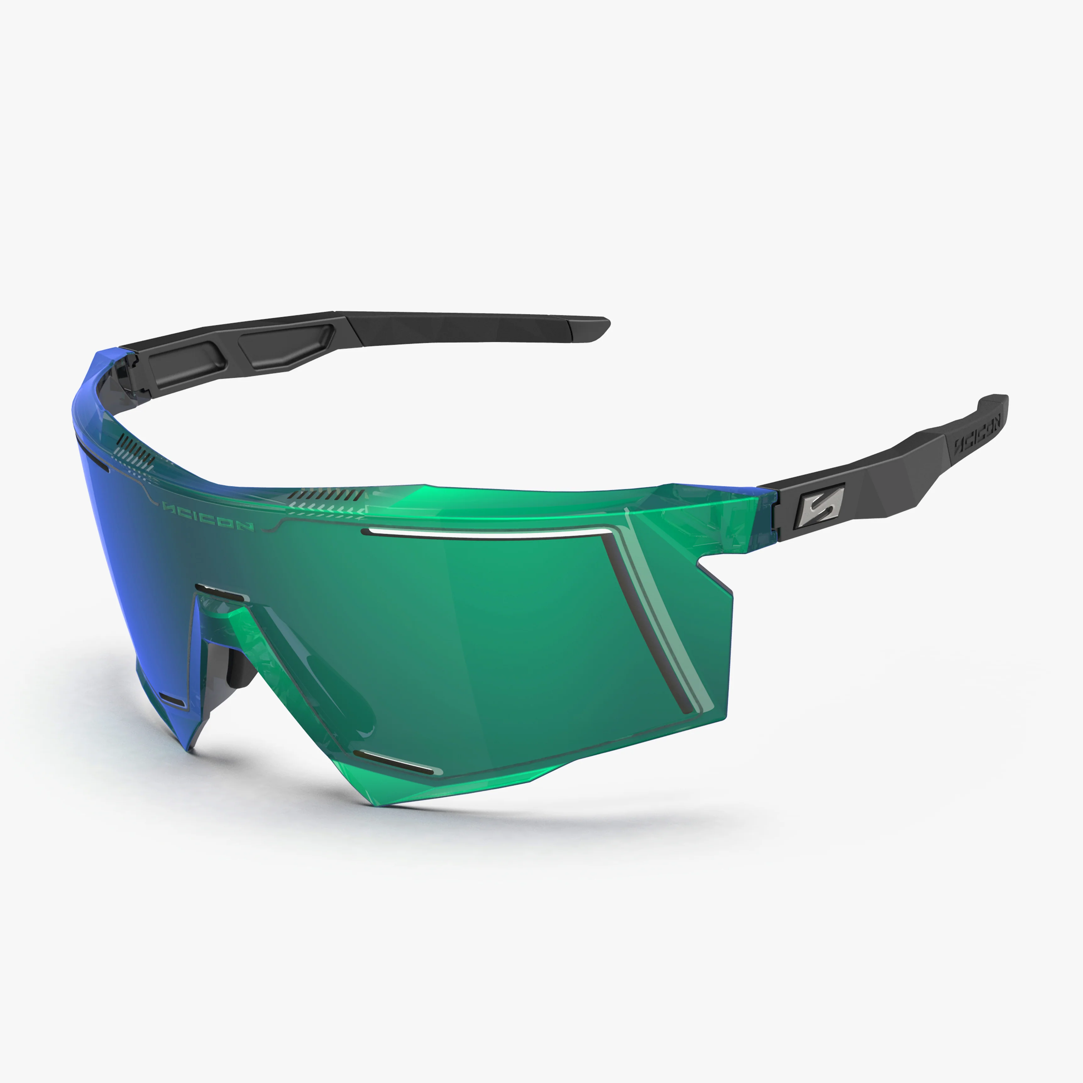Scicon Aerostorm Performance Eyewear with smoke black lenses and sleek sport frame for active outdoor use.