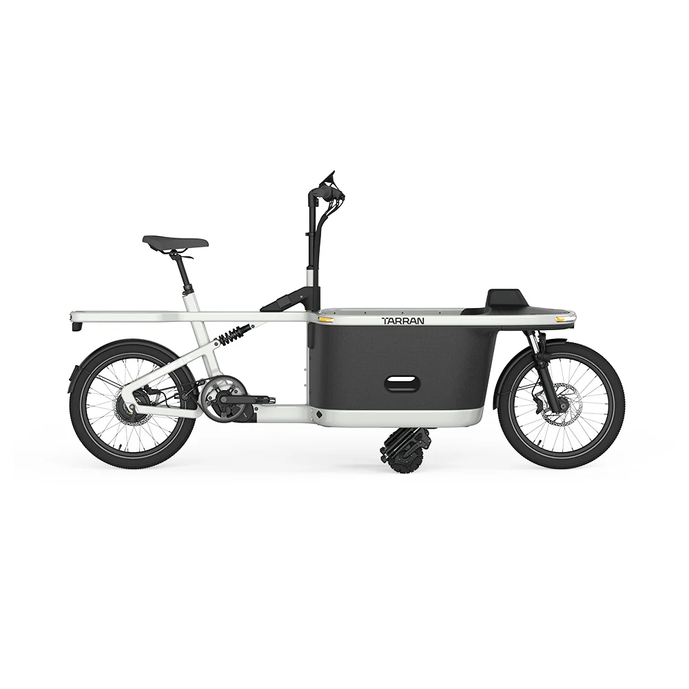 White Tarran T1 Pro electric bike with sleek frame and modern design, showcasing the futuristic style of Tarran Bikes.